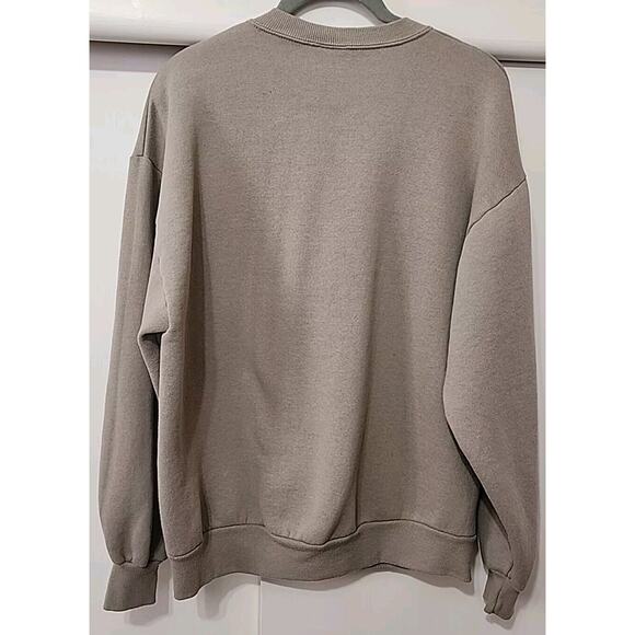 VINTAGE Gingerbread Sweatshirt Adult Large Tan Applique Jerzees Women’s - Picture 5 of 10